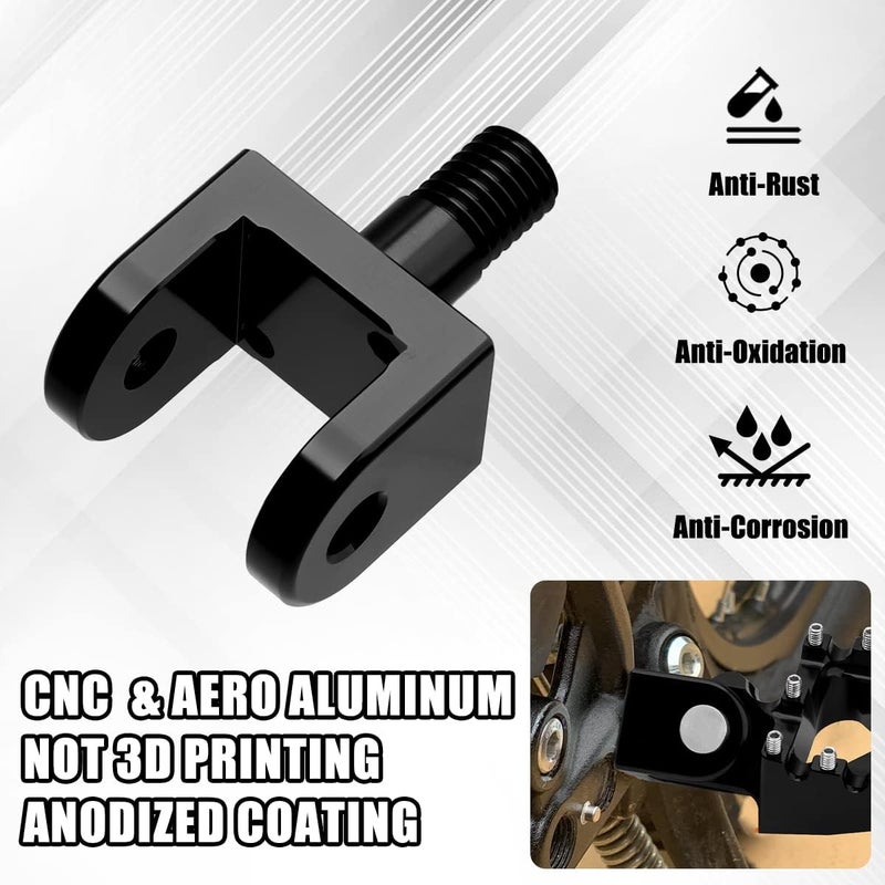 URLWALL 2pcs Foot Pegs Holder for Sur Ron Light Bee X and S Segway X160 X260 Honda CRF150F 03-19 CRF230F 03-19,CNC Aluminum Anti-rust Durable Foot Peg Clamps,Widen and Thicken Foot Peg Bracket - Image 5